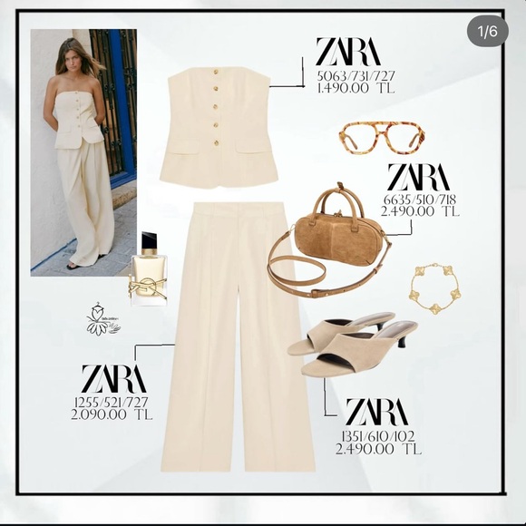 ZARA BUTTONED VEST TOP - Picture 16 of 17